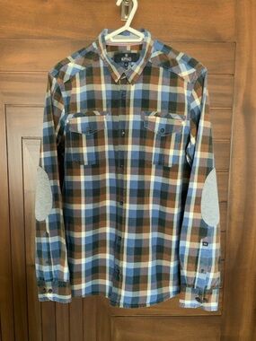 BUFFALO DAVID BITTON Plaid Flannel Shirt, Sz L